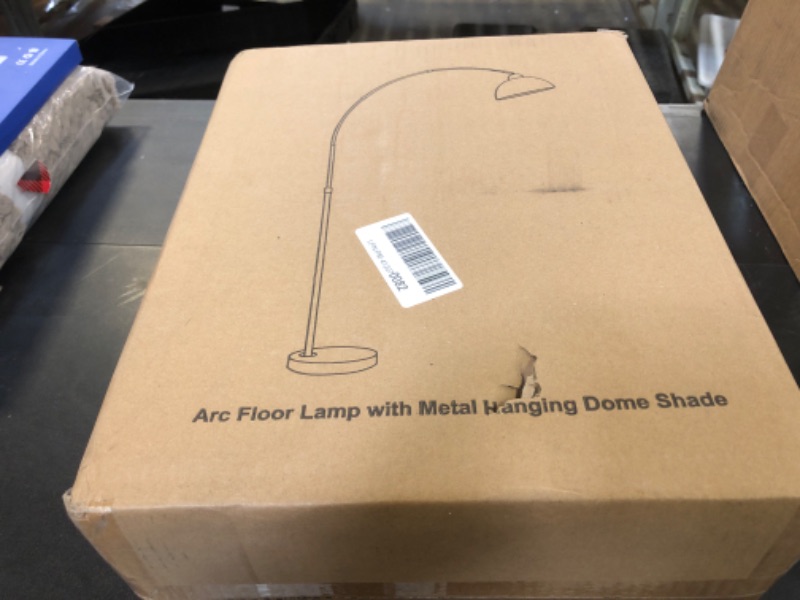 Photo 2 of ?? ?? Arc Floor Lamp for Living Room with Remote, Black Standing Lamp with LED Bulb, Stepless Dimmable Industrial Floor Lamp Over Couch, Modern Tall Reading Lamp for Bedroom Office, 3CCT