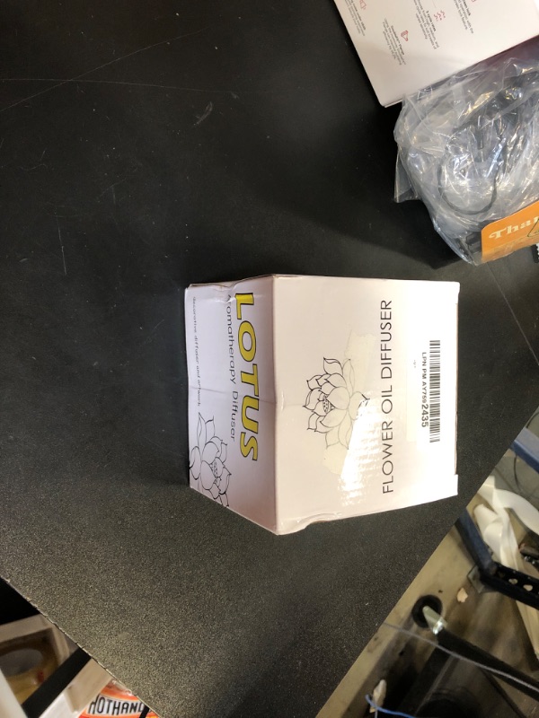 Photo 1 of Essential Oil Diffusers Aromatherapy Diffuser: Vyaime Salt Lamp Diffuser for Home Bedroom Office, Pink Crystal Himalayan Cute Lotus Auto Shut-Off 7 Colors LED Night Light - VY1009