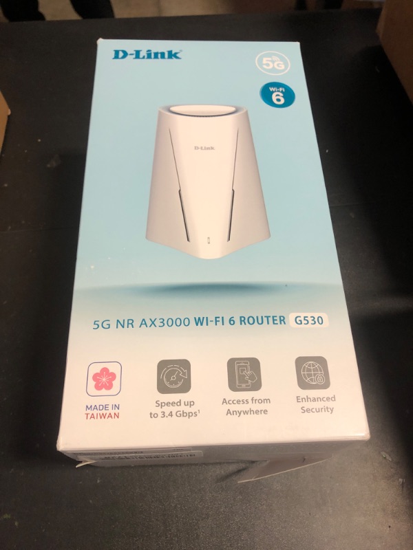 Photo 1 of D-Link AX3000 5G NR Cellular Gateway WiFi 6 Router, Optimized High-Gain Antennas, Dual-WAN Failover, Parental Controls, AT&T Certified (G530)