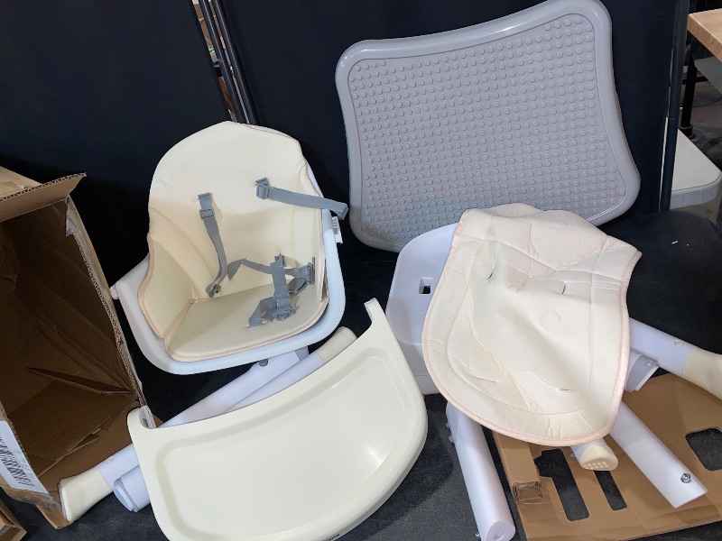 Photo 1 of INFANS 8 in 1 Baby High Chair, Convertible Highchair for Babies and Toddlers, Infant Dining Booster Seat, Building Block Table, Kids Stool Table Chair Set with Removable Tray
