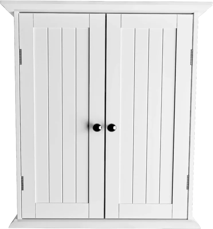Photo 1 of HEAVY** Costway 2 Door White Adjustable Shelf Freestanding Floor Cabinet

