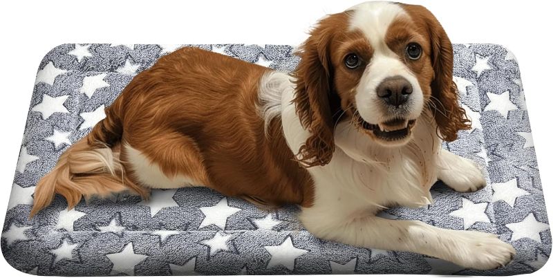 Photo 1 of Dog Bed Mat, Reversible Crate Pads for Small/Medium/Large Dogs & Cats Sleeping, Portable & Soft, Dog Beds Crate Pad - Machine Washable Dog Mat Bed Kennel Mat Cat Bed M(30"*20"*1.5")
