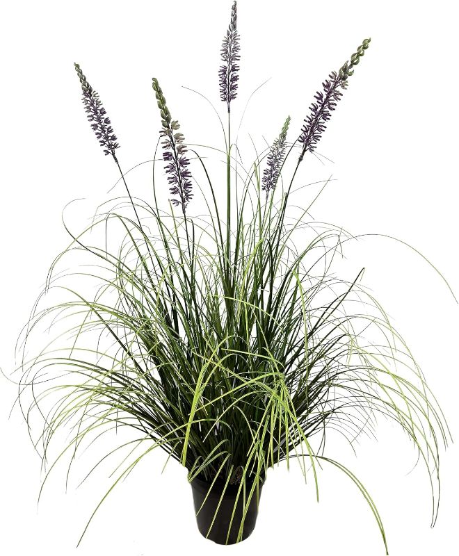 Photo 1 of Artificial Plant 35in(1pack) Tall Artificial Lavender Plant,Faux Plants Indoor Home Decorative Artificial Plants & Flowers in Pot Fake Plant, House Plant Indoor
