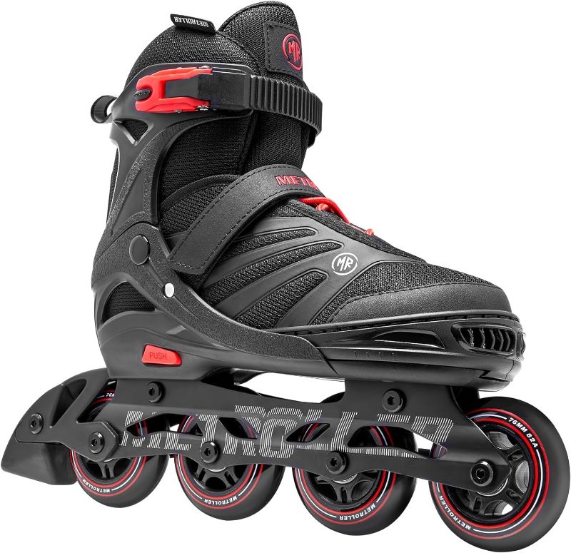 Photo 1 of XL(9W-12W) METROLLER Women Inline Skates Men Skates for Adult Female Male Adjustable Inline Skates for Teens Boys and Girls.
