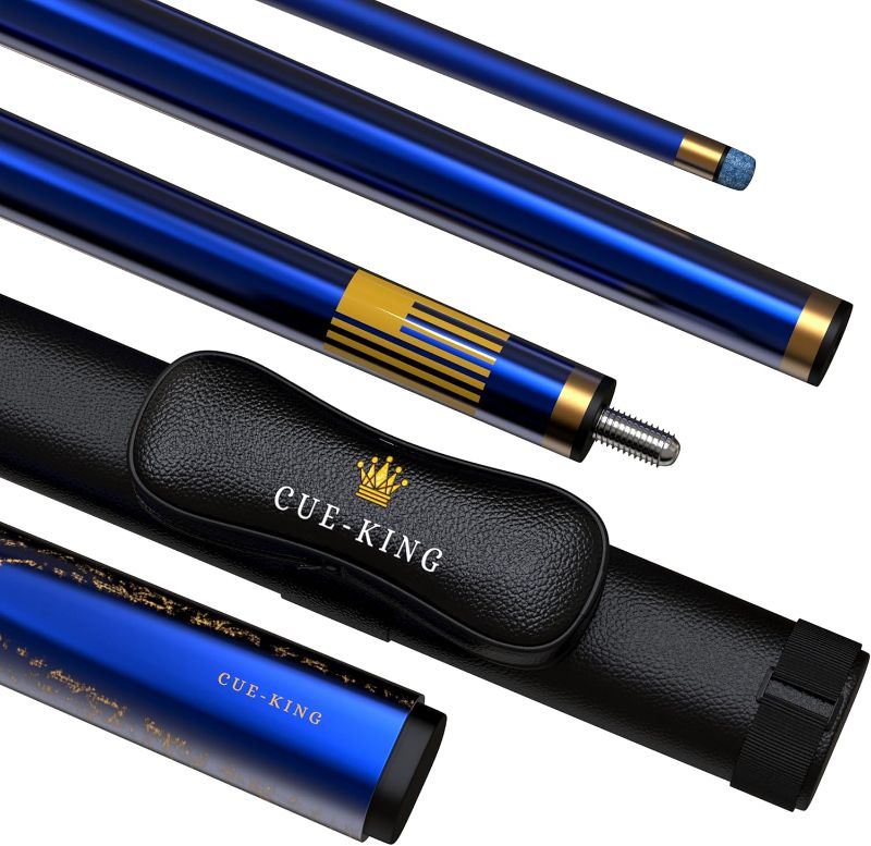 Photo 1 of Premier Pool Cue 58" 20oz 2 Piece with 10.5mm Premium Tip and Leather Case, Pool Stick, Cue Stick, Billiard Cue Stick, Taco De Billar, Pool Table Stick, Billiard Stick
