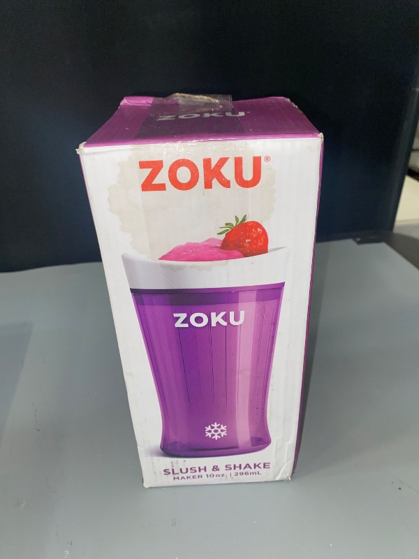 Photo 1 of ZOKU Original Slush and Shake Maker, Compact Make and Serve Cup with Freezer Core Creates Single-Serving Smoothies, Slushies and Milkshakes in Minutes, BPA-free, Purple
