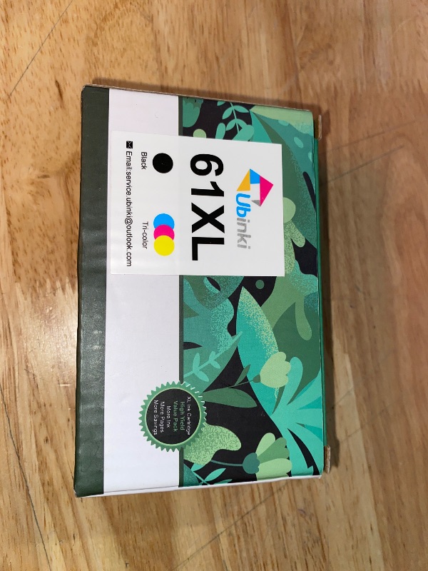 Photo 1 of Compatible 61XL 61 XL Ink Cartridge Replacement for HP Envy 5530 3510 4500 4635 2620 4630 5535 2540 4502 3050 1510 4632 4501 2542 2514 3050a 4610 1000 1010 1510 3512, Black, Tri-Color, 2-Pack
