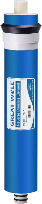 Photo 1 of iSpring Greatwell Reverse Osmosis Membrane 75 GPD 11.75” X 1.75”, Replacement Fits Standard Under Sink RO Drinking Water Filtration System, MC7
