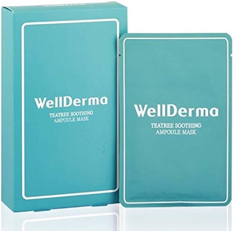 Photo 1 of Wellderma Tea Tree Soothing Ampoule Mask Pack / Teatree Soothing Ampoule Mask (10 Pieces)