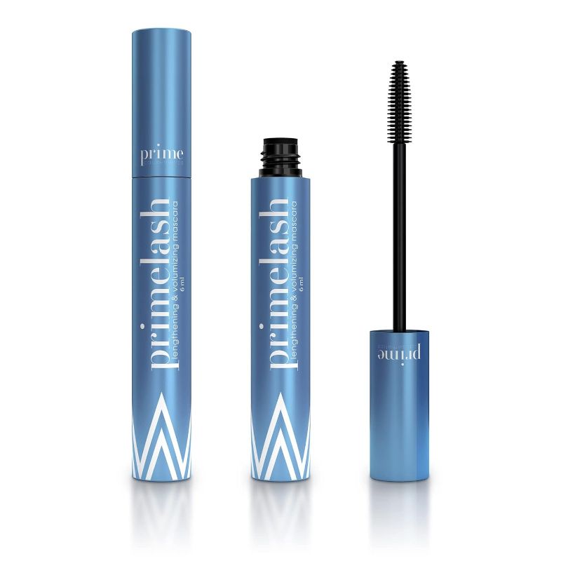 Photo 1 of PrimeLash Mascara for Older Women – Volumizing, Incredible Length in 2 Coats – Long-Stay, Zero Clumps, Hypoallergenic (Black)
