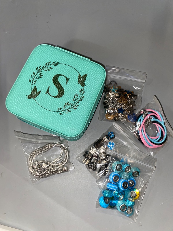 Photo 1 of Charm Bracelet Making Kit, Kid Jewelry Making Kit for Girls 8-12, Unicorn Craft Kits for Teen Girls Toys Ages 3-10 Years Old Girl Gifts Trendy Stuff Birthday Christmas Gift with Initial Jewelry Box- S
