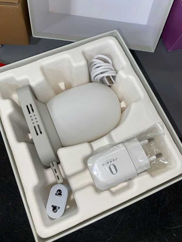 Photo 1 of AI Non Wearable Sleep Tracker, Sleep Inducing Light, AI Wake Up Light, Real Time Room Condition[T&H, Co2, Light], Sleep Analysis with App, Snoring/Apnea Detection, No Subscription.
