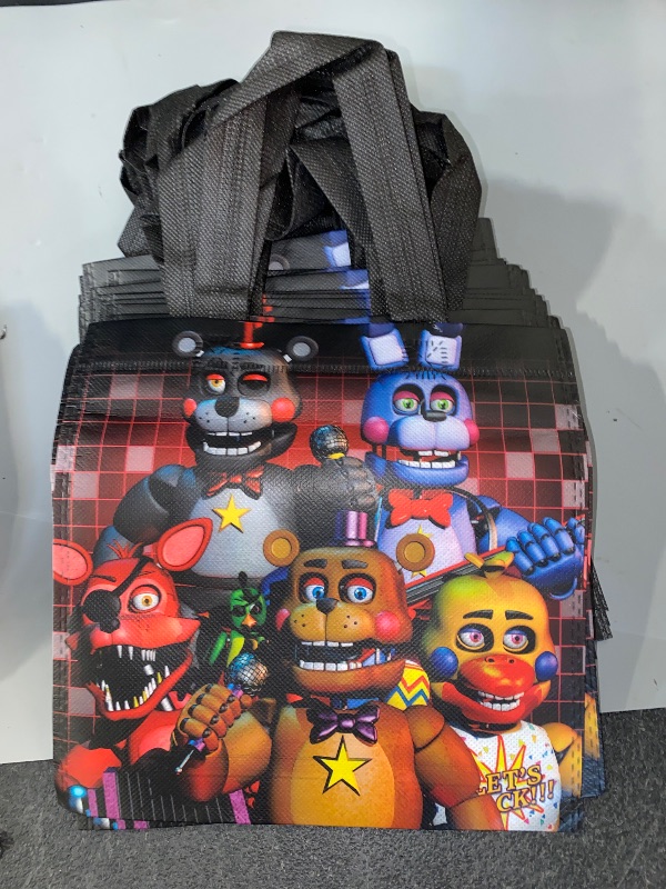 Photo 1 of 20Pcs Five Nights Party Gift Bags, Five Nights Gift Bags Party Supplies Birthday Decoration Gift Bags Five Nights Birthday Party Decorations