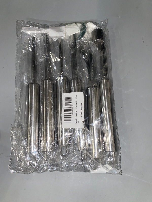 Photo 1 of 6 PCS Vegetable Corer, Stainless Steel Fruit Corers, Kitchen Corer Tool, Multi-function Corers and Pitter Remover Set for Apple, Pear, Cherry, Zucchini, Jujube, Chili, Jalapeno Pepper, Tomato
