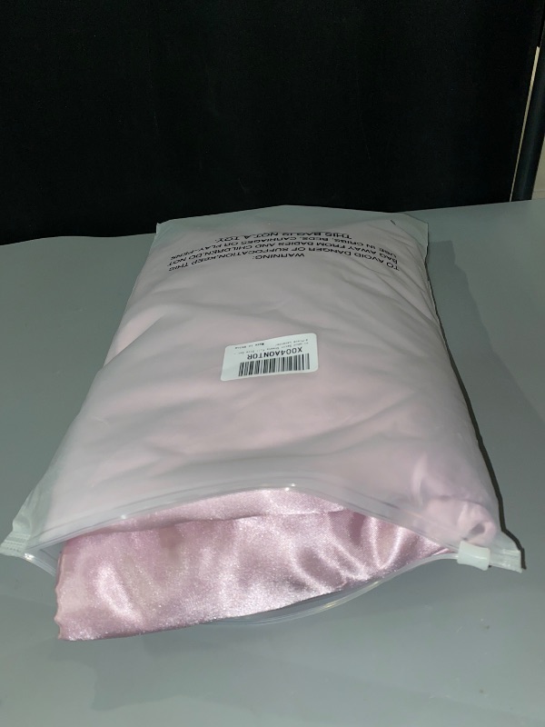 Photo 1 of 4 Pcs Full Size Luxury Silky Soft Lavender Satin Sheet Set,1 Premium Moisture Wicking Fitted Sheet Fits Up to 16 Inches Deep Pocket + 1 Flat Sheet + 2 Pillowcases?Lavender, Full?
