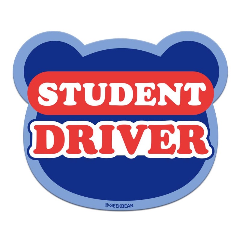 Photo 1 of GEEKBEAR [Signature] Student Driver Car Magnet - Geekbear Line Series