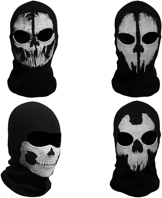 Photo 1 of 4PCS Balaclava Face Mask Knitted Ski Mask Winter Beanie for Men Women Full Face Warm Balaclava Neck Gaiter 3-Hole Hat