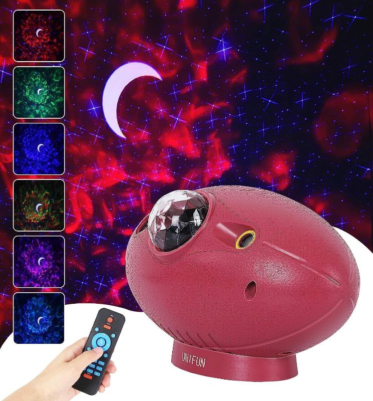 Photo 1 of Star Projector Night Light, Galaxy Projector Light with Music Speaker 4-in-1 LED Nebula Cloud Projector for Kids Adults Bedroom,Halloween,Christmas Holiday Use(Blue Star)
