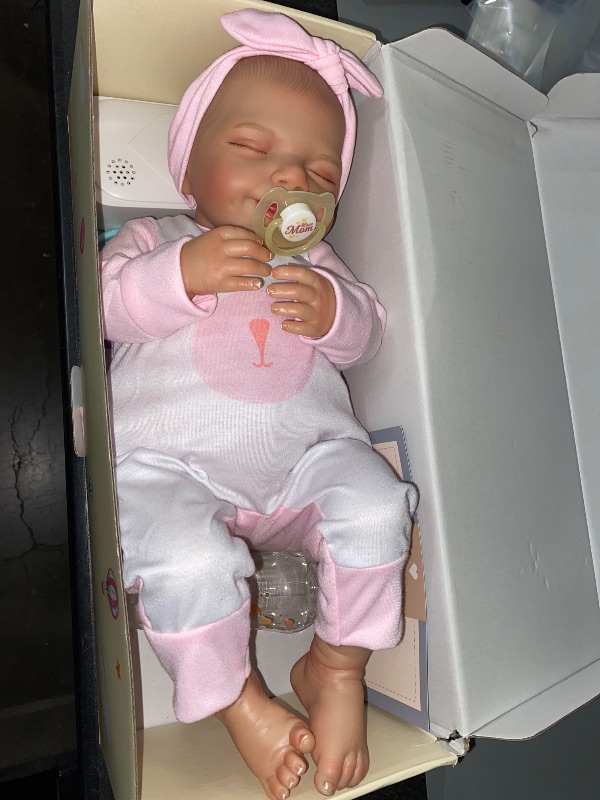 Photo 1 of BABESIDE Lifelike Reborn Baby Dolls Girl - 20 Inch Realistic Newborn Baby Dolls with Poseable Body, Real Life Baby Dolls with Accessories for 3+ Year Old Girls Gifts, Pretend Play, Collection
