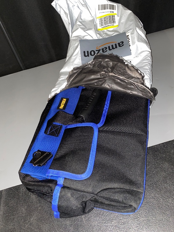 Photo 1 of 20 Inch Heavy Duty Tool Bag with Wide Mouth for Tool Storage,Carrier and Organizer,Tool Bag for Men/Women, Wide Mouth Tool Bag with Inside Pockets (20 Inch)
