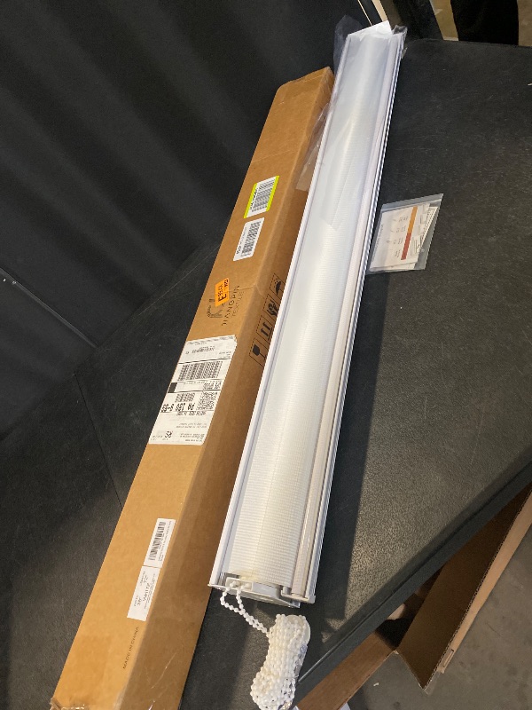 Photo 1 of Zebra Roller Shades, Dual Layer Roll Up Blind for Living Room, Semi Sheer Shades Window Privacy Light Control for Day and Night, (Maximum Height 72inch, White Color, Width 38 inch)
