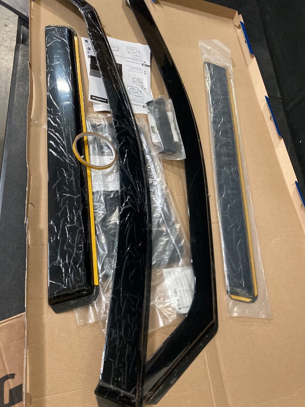 Photo 1 of Goodyear Shatterproof in-Channel Window Deflectors for Toyota RAV4 2019-2025, Rain Guards, Window Visors for Cars, Vent Deflector, Car Accessories, 4 pcs - GY003431LPf2