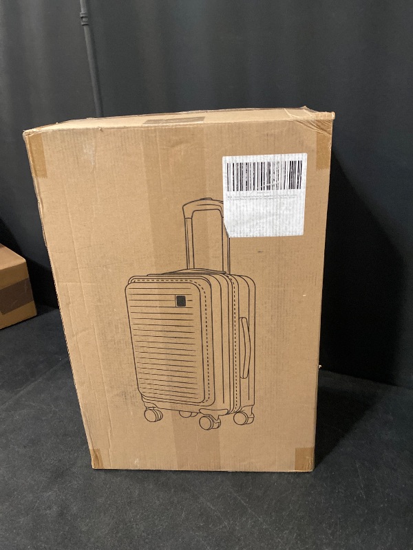 Photo 1 of 20in Luggage Suitcase with TSA Lock,Lightweight Suitcase with Silent 360 Degree Spinner Wheels Hard Shell Luggage Sets for Travel Business Black