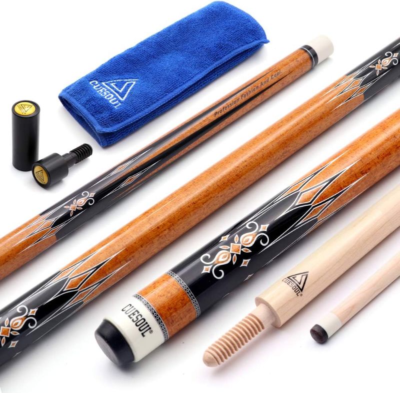 Photo 1 of 3 Cushion Carom Billiard Cue Red 56inch Weight 18oz,Wooden Joint System