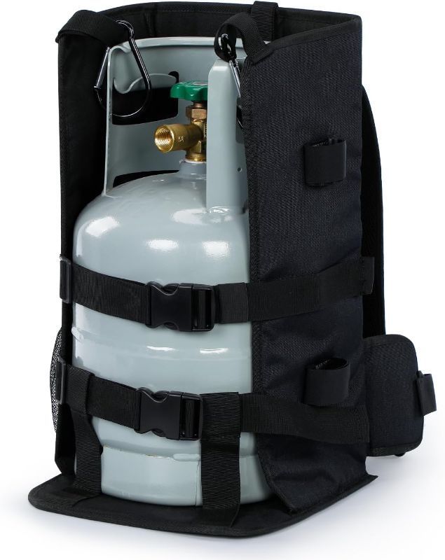 Photo 1 of Propane Tank Backpack Carrier, Tank Backpack for 5LB or 10LB Weed Torch and Cylinder