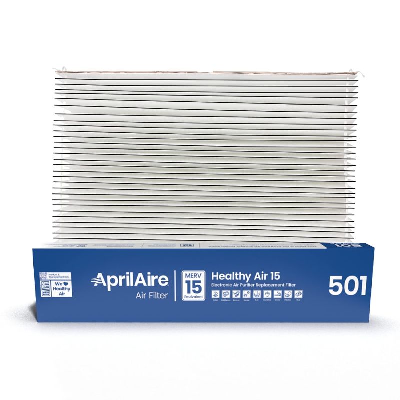 Photo 1 of AprilAire 501 Replacement Filter for AprilAire 5000 Whole-House Air Purifier - MERV 15 Equivalent, 16x25x6 Air Filter (Pack of 1)