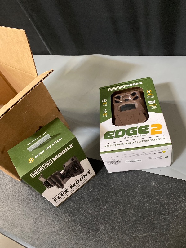 Photo 1 of Moultrie Edge 2 Cellular Trail Camera and Flex Mount - Auto Connect Nationwide 4G LTE - On Demand 36MP Photo - 1080P Video with HD Audio - 100 Ft Detection Range - Low Glow Flash