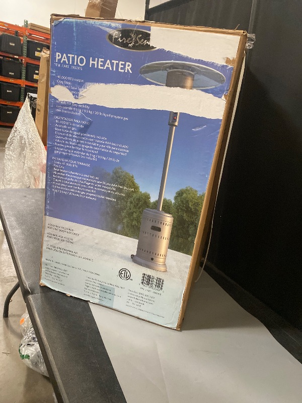 Photo 1 of Fire Sense 46,000 BTU Gray Stainless Steel Commercial Patio Heater