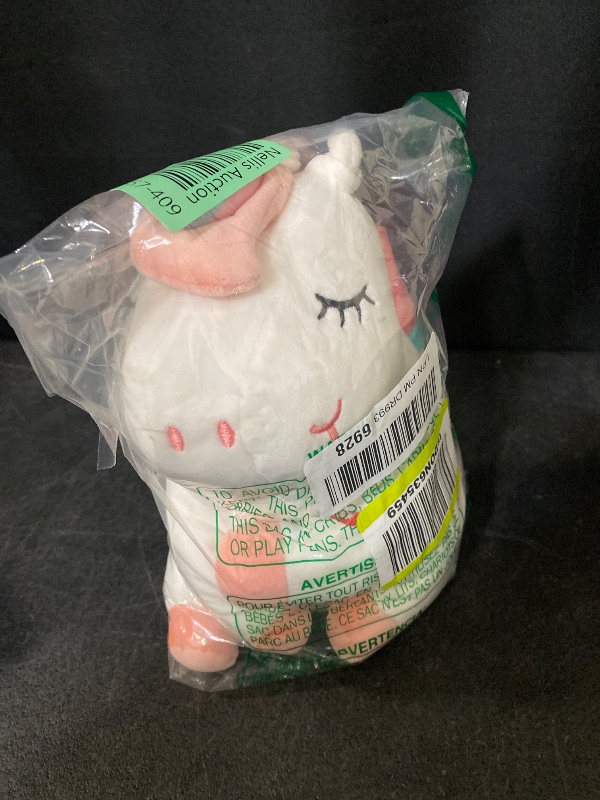 Photo 1 of Lazada Unicorn Stuffed Animal Plush Toys Girls Gifts with Rainbow Wings White 12 Inches
