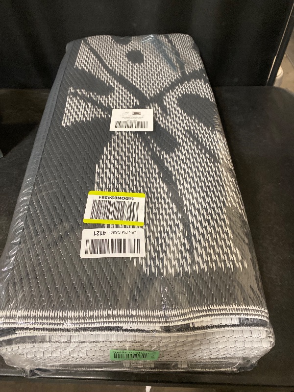 Photo 1 of COCOER Tropical Outdoor Rug 9x12 Reversible-Waterproof Patio Rug-Quick Dry Outdoor Carpet-Outdoor Area Rugs Indoor Outdoor Rugs-Outside Rug Patio Decor for Porch Deck Balcony Backyard
