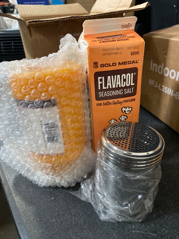 Photo 1 of Perfectware Popcorn Kit- (Includes 35oz Popcorn Season Salt, 4lbs Yellow Kernels, and 32oz Butter Flavored Coconut Oil, Plain,PW-Popcorn Kit-3
