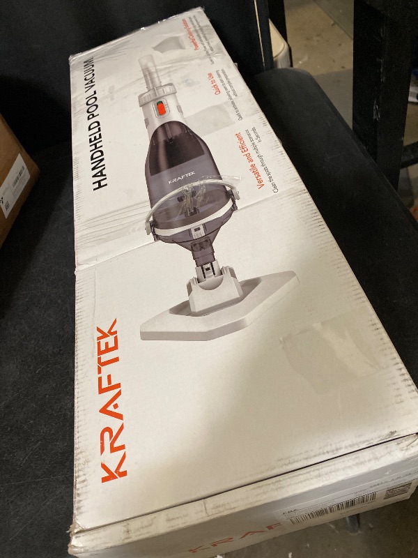 Photo 1 of Pool Vacuum for Above & In-ground Pool with a Telescopic Pole, Handheld Pool Vacuum Pool Keeper K1, Cordless Rechargeable Pool Vacuums Cleaner for Hot Tubs, Spas, Fast Deep Cleaning, 60 Mins Runtime