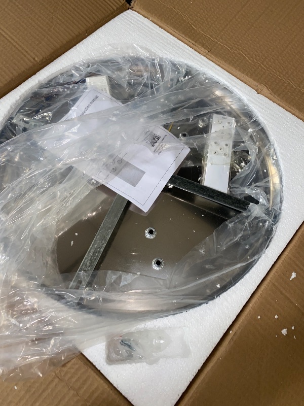 Photo 1 of Modern LED Chandelier Flush Mount with Remote Control Dimmable Four Rings Ceiling Lamp Round Ceiling Lihgt Fixture for Bedroom Living Room Dining Room
