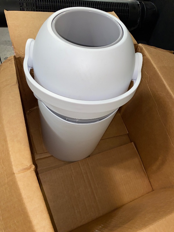 Photo 1 of Magic Diaper Pail - Patented 100% Odor-Free System with Child-Safe Lock - Award-Winning Design - No Refills Required - Works with Regular Trash Bags - White
