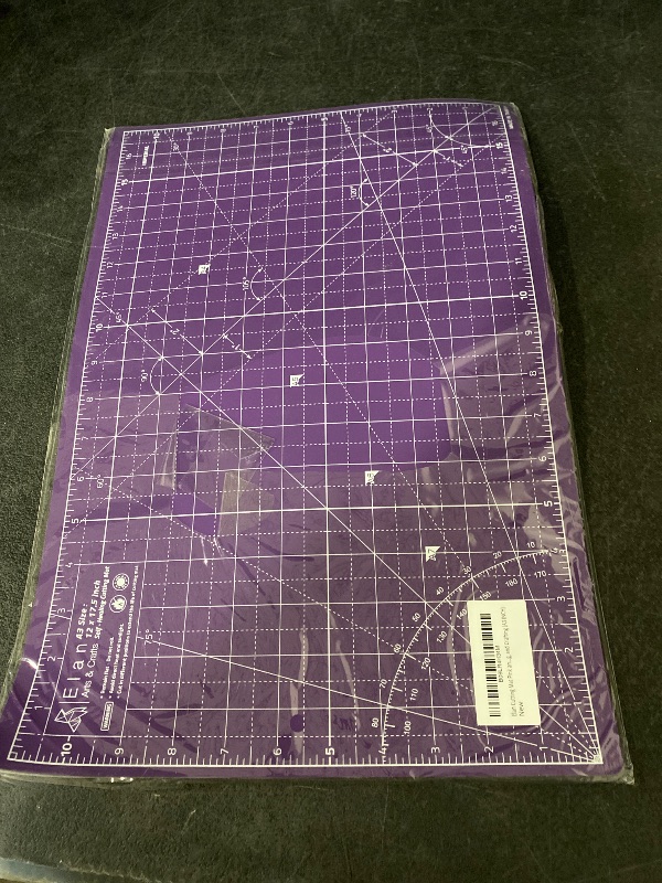 Photo 1 of Elan Cutting Mat A3 Pink & Purple, Self Healing Cutting Mat 18 x 12 INCH, 5-Ply Craft Mat Pink, Hobby Cutting Mat 18x12 INCH, Fabric Cutting Board for Crafts, Quilting Cutting Board, Craft Cutting Mat