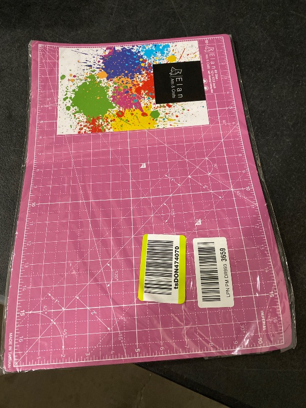 Photo 1 of Elan Cutting Mat A3 Pink & Purple, Self Healing Cutting Mat 18 x 12 INCH, 5-Ply Craft Mat Pink, Hobby Cutting Mat 18x12 INCH, Fabric Cutting Board for Crafts, Quilting Cutting Board, Craft Cutting Mat