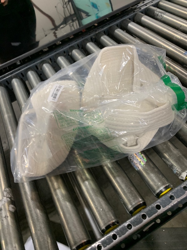 Photo 1 of Bidtakay Small Cotton Rope Storage Baskets for Organizing 3 Pack Woven Baskets for Storage Closet Organizer Bins for Shleves 11.8×7.8×5 inch Cute Boho Decorative Basket with Handles - Off White