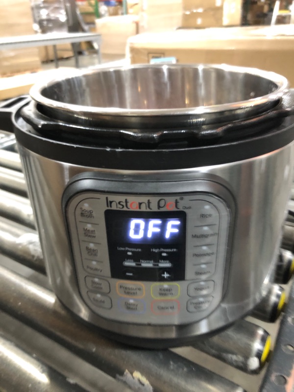 Photo 1 of Instant Pot Duo 7-in-1 Electric Pressure Cooker, Slow Cooker, Rice Cooker, Steamer, Sauté, Yogurt Maker, Warmer & Sterilizer, Includes App With Over 800 Recipes, Stainless Steel, 6 Quart