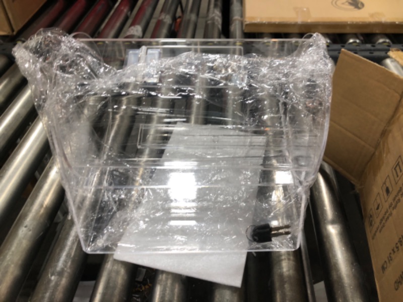 Photo 1 of Acrylic Raffle Drum, Clear Raffle Ticket Drum Spinner Cage, Transparent Raffle Ticket Box for Lottery Games, Bingo, Raffle Balls