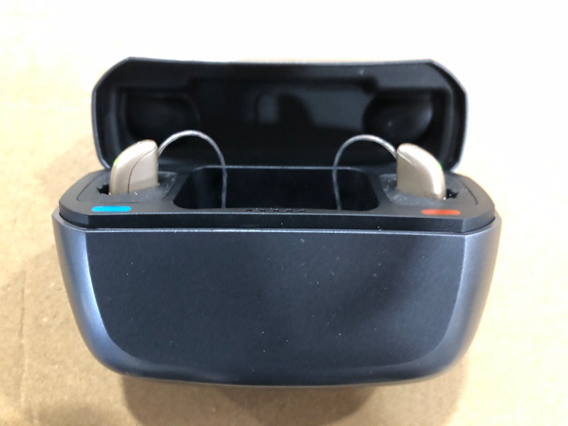 Photo 3 of Jabra Enhance Select 500 OTC Hearing Aids, Audiology Team Care Included, Bluetooth LE Audio & Bluetooth Streaming for Calls, Music, Media (iOS/Android), Nearly Invisible & Comfortable - Gold