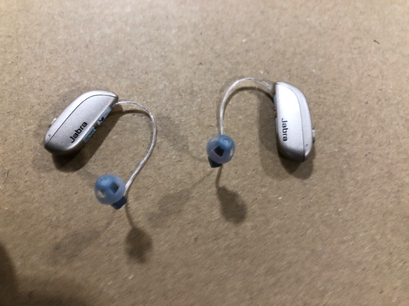 Photo 4 of Jabra Enhance Select 500 OTC Hearing Aids, Audiology Team Care Included, Bluetooth LE Audio & Bluetooth Streaming for Calls, Music, Media (iOS/Android), Nearly Invisible & Comfortable - Gold