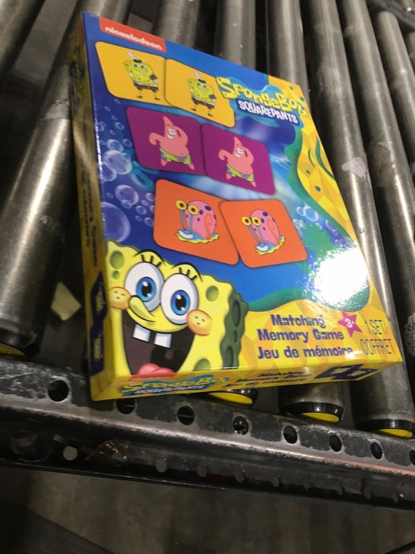 Photo 1 of Nickelodeon Spongebob Memory Game - Spongebob Educational Toy Bundle Includes Spongebob Memory Matching Game Plus Spongebob Stickers and Door Hanger | Spongebob Kids Activities