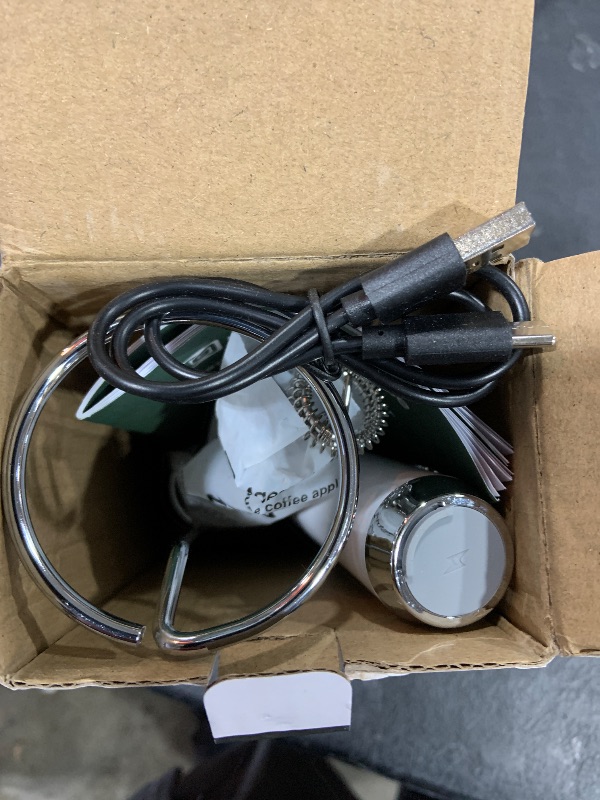 Photo 1 of Maestri House Rechargeable Milk Frother with Stand, Handheld Electric Foam Maker Waterproof Detachable Stainless Steel Whisk Drink Mixer Foamer for Lattes, Cappuccino