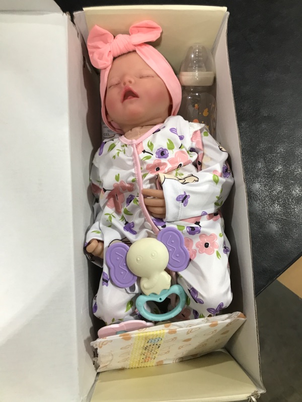 Photo 1 of BABESIDE Lifelike Reborn Baby Dolls - 20 Inch-Soft Body Realistic-Newborn Baby Dolls Sleeping Girl Real Life Dolls with Clothes and Toy Accessories for Kids Age 3+