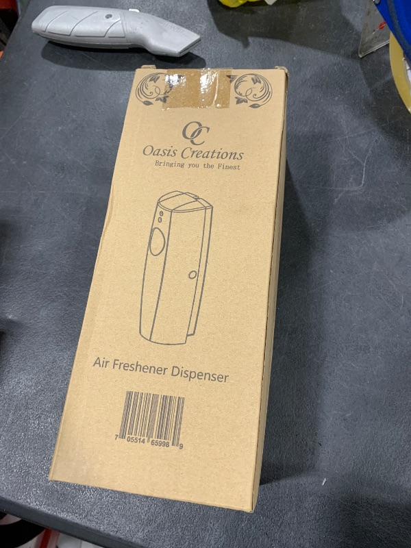 Photo 1 of Automatic Air Freshener Dispenser Free Standing/Wall Mounted Fragrance Aerosol Spray Dispenser Programmable Odor Control - Light Gray