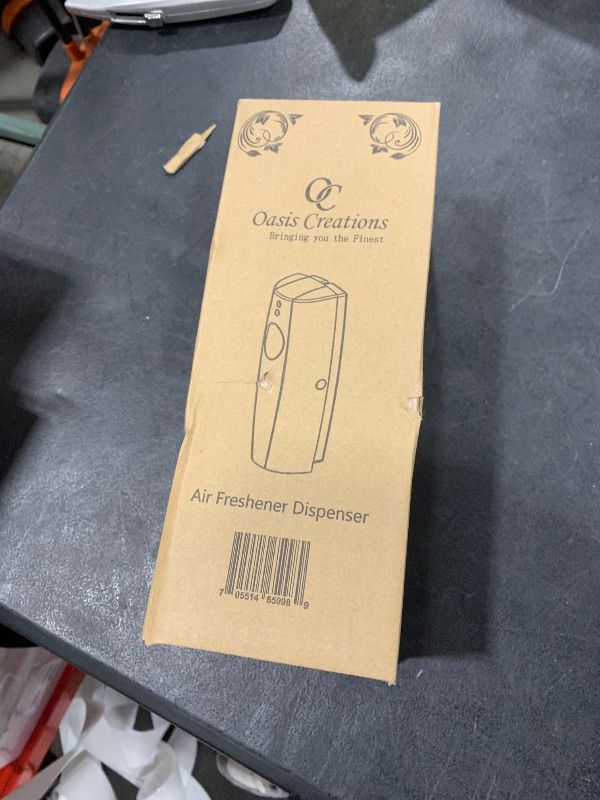 Photo 1 of Automatic Air Freshener Dispenser Free Standing/Wall Mounted Fragrance Aerosol Spray Dispenser Programmable Odor Control - Light Gray